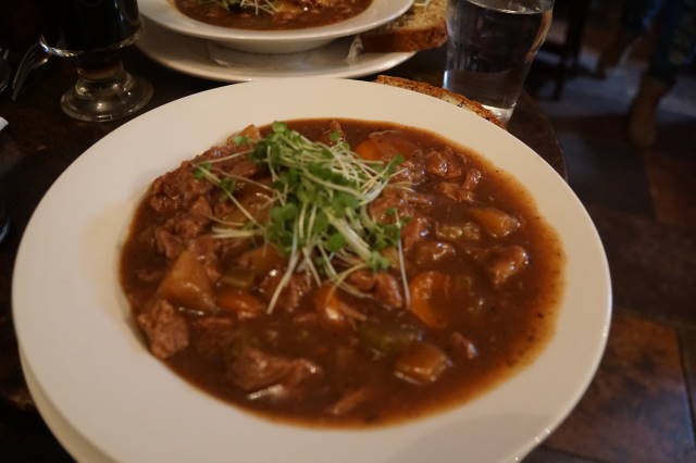 What could be better than Irish beef and Guinness stew for lunch