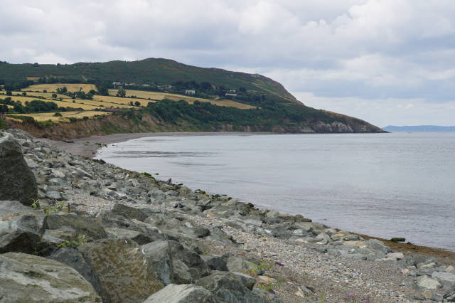 Toward the cliff in the distance